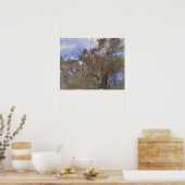 John Singer Sargent - Treetops tegen Sky Poster (Keuken)