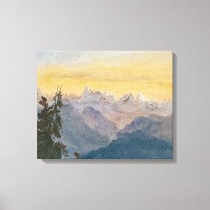 John Singer Sargent - Uitzicht van Mount Pilatus Canvas Afdruk