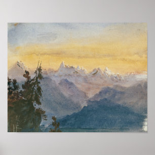 John Singer Sargent - Uitzicht van Mount Pilatus Poster