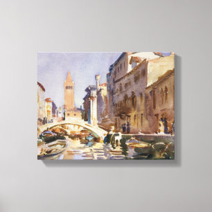 John Singer Sargent - Venetiaans kanaal Canvas Afdruk