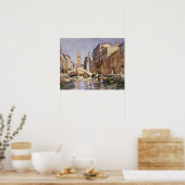 John Singer Sargent - Venetiaans kanaal Poster (Keuken)