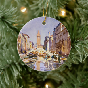 John Singer Sargent Venetië Aquarel Ornament