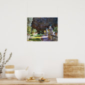 John Singer Sargent Villa di Marlia, Lucca A Fount Poster (Keuken)