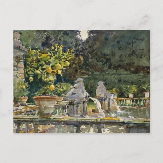 John Singer Sargent - Villa di Marlia, Lucca Briefkaart (Voorkant)