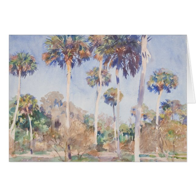 John Singer Sargent Waterverf - Palms (Voorkant Horizontaal)