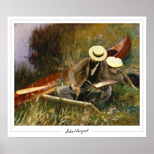John Singer Sargent Zedign Affiche d'art #10-2 (Devant)