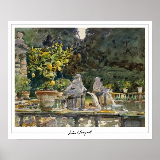 John Singer Sargent Zedign Affiche d'art #20 (Devant)