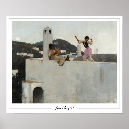 John Singer Sargent Zedign Affiche d'art #223 (Devant)