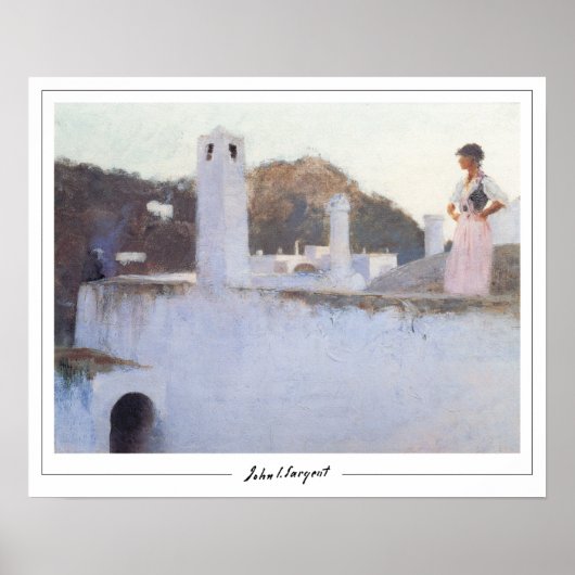 John Singer Sargent Zedign Affiche d'art #26 (Devant)