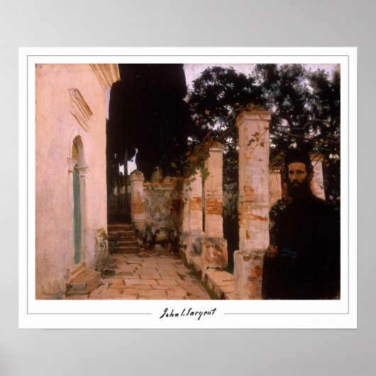 John Singer Sargent Zedign Affiche d'art #9 (Devant)