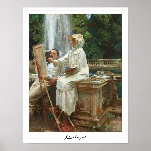 John Singer Sargent Zedign Art Poster #12 (Devant)