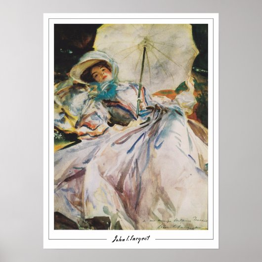 John Singer Sargent Zedign Art Poster #469 (Voorkant)