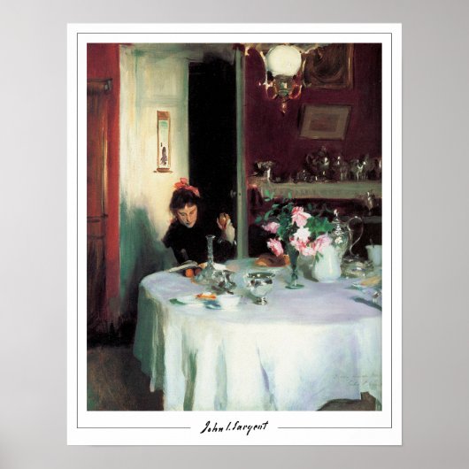 John Singer Sargent Zedign Poster d'art #160 (Devant)