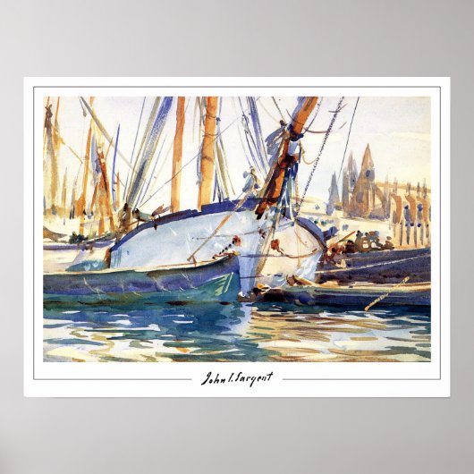 John Singer Sargent Zedign Poster d'art #204 (Devant)