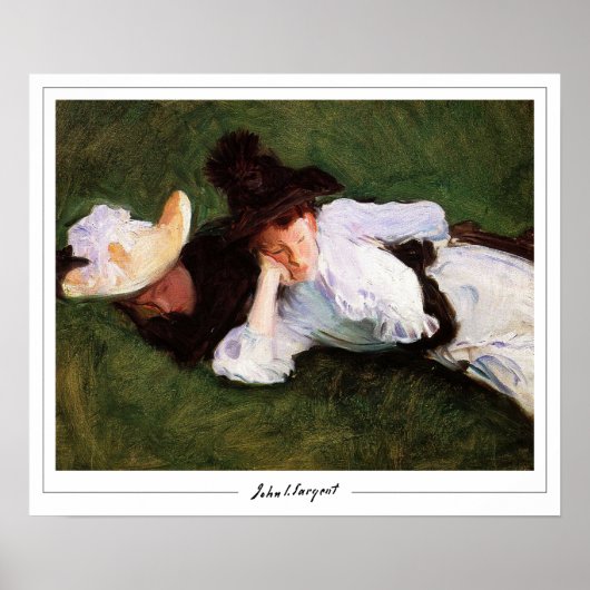 John Singer Sargent Zedign Poster d'art #31 (Devant)