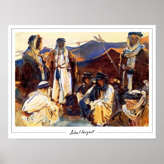 John Singer Sargent Zedign Poster d'art #462-2 (Devant)