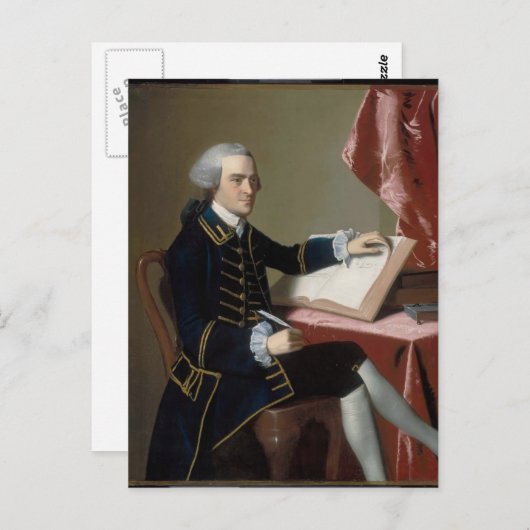 John Singleton Copley- John Hancock Briefkaart (Voorkant / Achterkant)