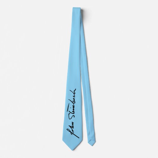 John Steinbeck-handtekening das - Blauw (Voorkant)