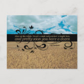 John Steinbeck Inspirerend Quote "Ideeën" Briefkaart (Voorkant)