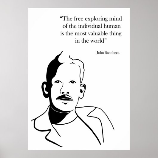 John Steinbeck Poster (Voorkant)