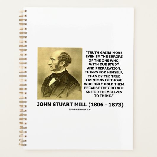 John Stuart Mill La vérité gagne plus de réflexion (Devant)