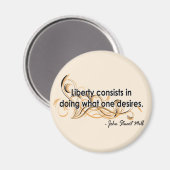 John Stuart Mill Magneet (Voorkant / Achterkant)