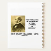 John Stuart Mill Utilité D'Une Citation D'Opinion (Dos)