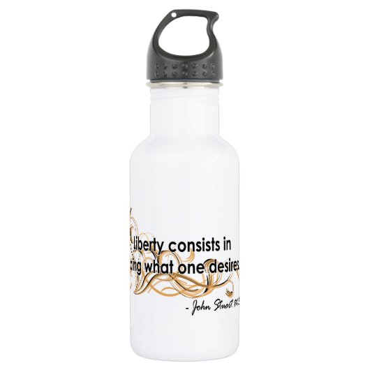 John Stuart Mill Waterfles (Voorkant)