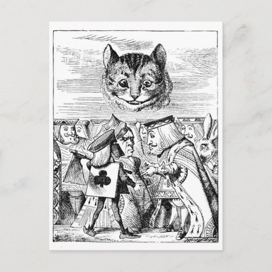 John Tenniel Cheshire Cat uit Alice in Wonderland Briefkaart (Voorkant)