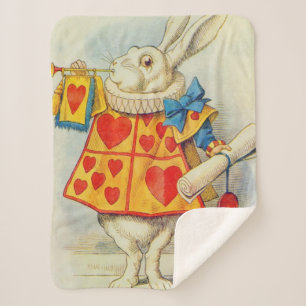 John Tenniel Witte konijn Sherpa Deken