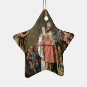 John the Baptist Preaching Keramisch Ornament (Rechts)