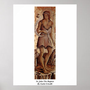 John The Baptist van Carlo Crivelli Poster