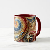 JOHN ~ Tourbillons Étoiles ~ Tasse (Devant droit)