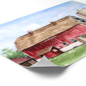 John Trescher Barn-poster Poster (Hoek)