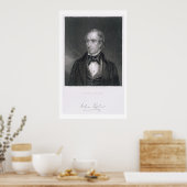 John Tyler, gegraveerd door John B. Forrest (1814- Poster (Keuken)