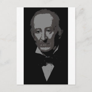 John Tyler silhouette Briefkaart