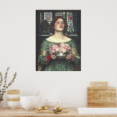 John W Waterhouse - Gather Ye Rosebuds (1908) Poster (Keuken)