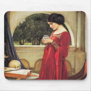 John Waterhouse - The Crystal Ball (detail) Muismat