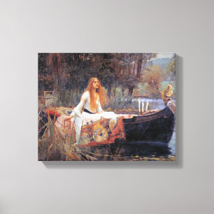John Waterhouse The Lady of Shallot Canvas Afdruk