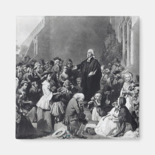 John Wesley preaching Magneet