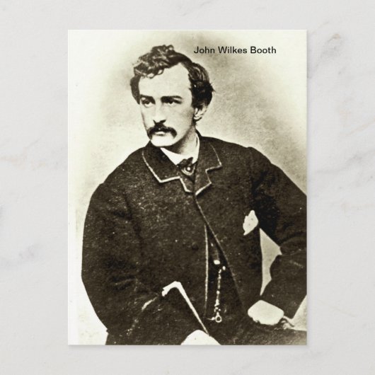 John Wilkes Booth Briefkaart (Voorkant)