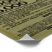 John Wilkes Booth Poster Recherché (Coin)