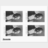 John William "Blind" Boone Rechthoekige Sticker (Vel)