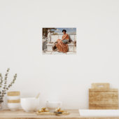 John William Godward - In de Dagen van Sappho Poster (Keuken)