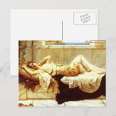 John William Godward- Liegende Briefkaart (Voorkant / Achterkant)