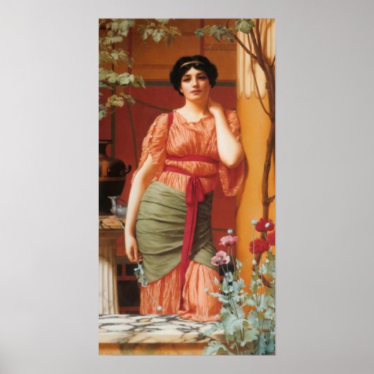 John William Godward - Nerissa Poster (Voorkant)
