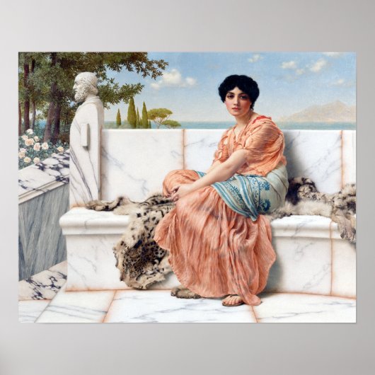 John William Godward Reverie Poster (Voorkant)