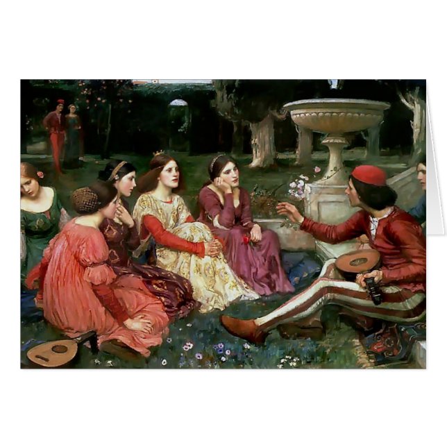 John William Waterhouse- A Tale van het Decameron (Voorkant Horizontaal)