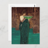 John William Waterhouse Circe Invidiosa Mythologic Briefkaart (Voorkant / Achterkant)