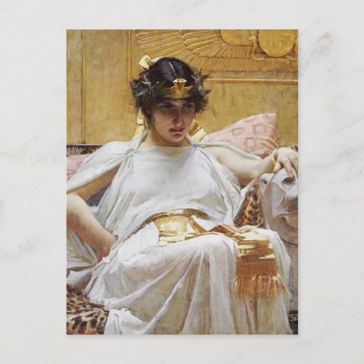 John William Waterhouse - Cleopatra Briefkaart (Voorkant)